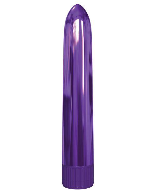 Vibrador pequeño Classix de 7" | Vibradores morados baratos | Vibrador metálico para parejas | Mejor vibrador para mujeres