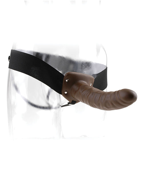 Série Fetish Fantasy 8" Godemichet Creux à Lanières - Marron