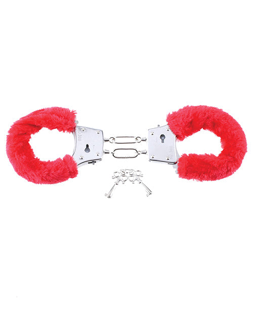 Menottes en fourrure Fetish Fantasy Series pour débutants - Rouges