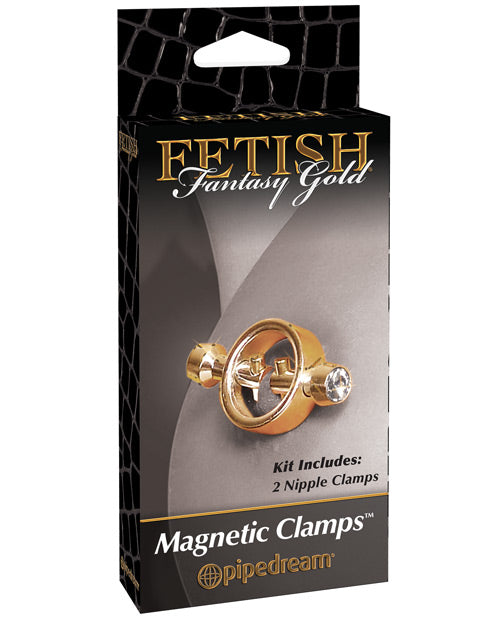 Pinzas para pezones magnéticas Fetish Fantasy Gold - Doradas
