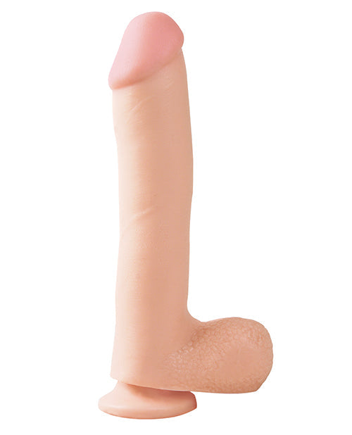 Basix Rubber Works Réaliste Dildo | Gros Godemichet de 25 cm | Godemichet Ventouse Couleur Chair