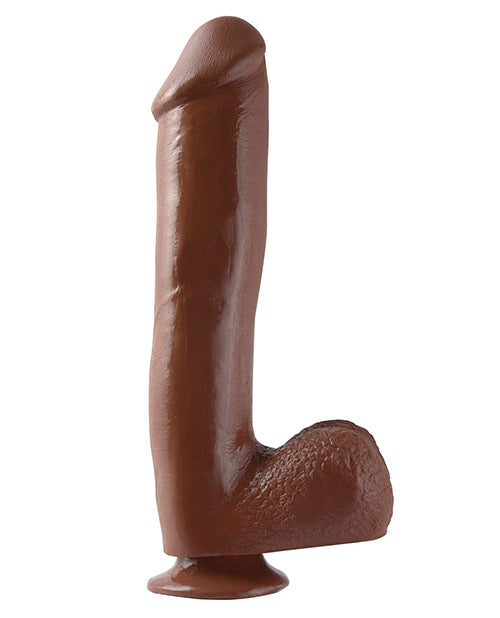 Gode ceinture noir géant de 25,4 cm | Gode à ventouse | Gode géant Basix Rubber Works