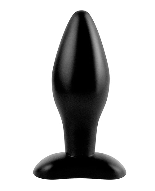 Vibromasseur plug anal en silicone noir - Collection Anal Fantasy - Taille moyenne
