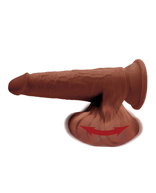 King Cock Plus Dildo Grande | Dildo Grande Marrón de 20 cm | Dildo con Ventosa y Triple Densidad con Testículos Colgantes