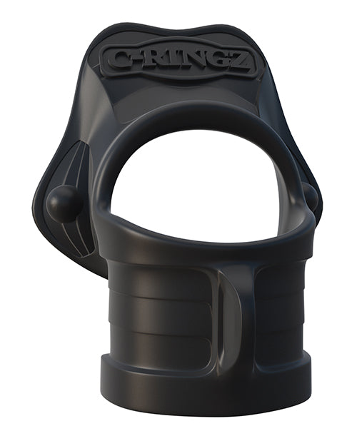 Anillo y estirador de bolas Fantasy C-Ringz Rock Hard - Negro