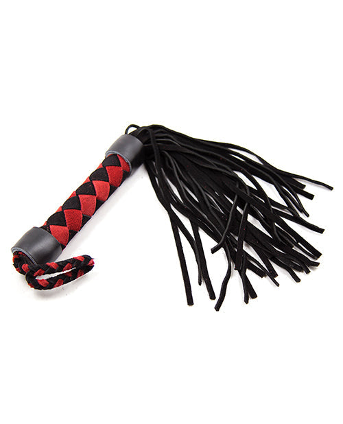 Fusta de cuero Plesur de 38 cm - Negro/Rojo
