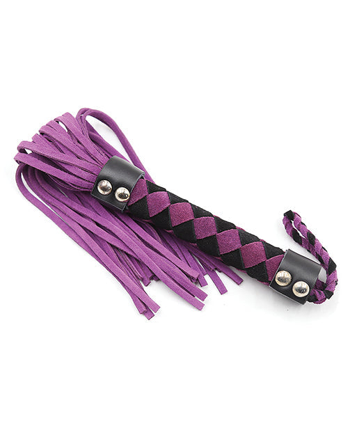 Zurriago de cuero Plesur de 15" - Morado
