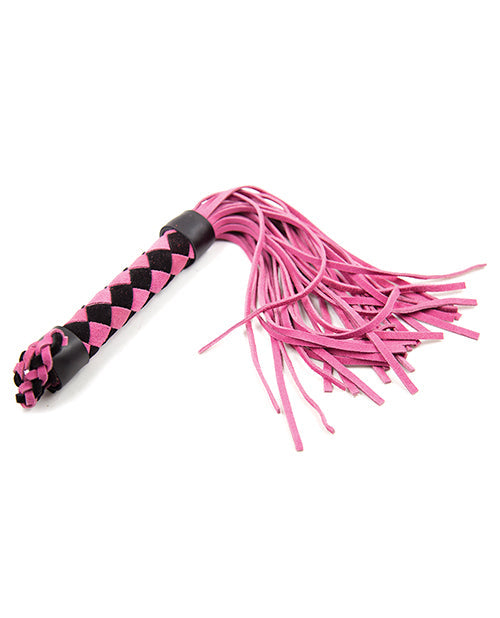 Flogger de cuero Plesur de 15" - Rosa