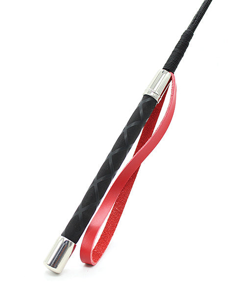 Plesur Fouet PVC Cœur 26" - Noir/Rouge