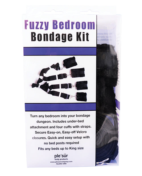 Plesur Fuzzy Bedroom Bondage Kit - Negro