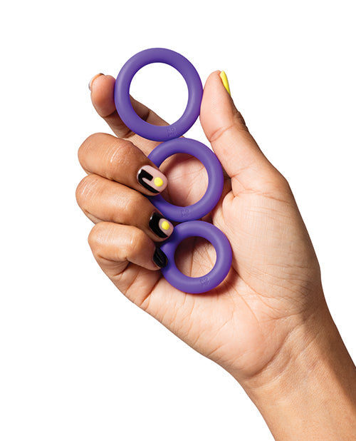 Anneau pénien Romp Remix Trio lot de 3 – Violet