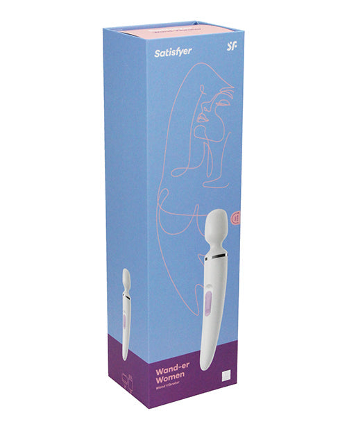 Satisfyer Wand-er Woman - Blanco/Cromado
