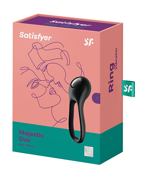 Vibromasseur Satisfyer Majestic Duo Ring - Noir