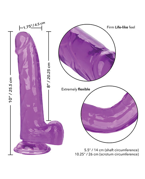 Gros gode Queen 8" | Gode violet | Gode réaliste | Gode à ventouse | Gros gode