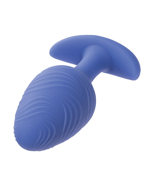 Vibreur plug anal phosphorescent coquin - Grande taille bleu