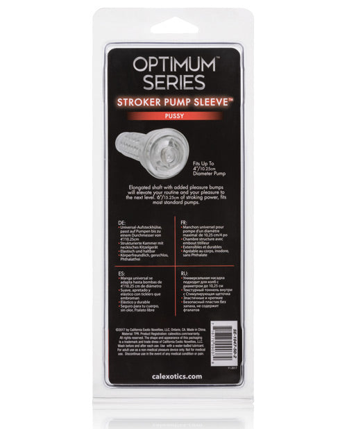 Série Optimum — Manchon de pompe Stroker — Pussy transparent