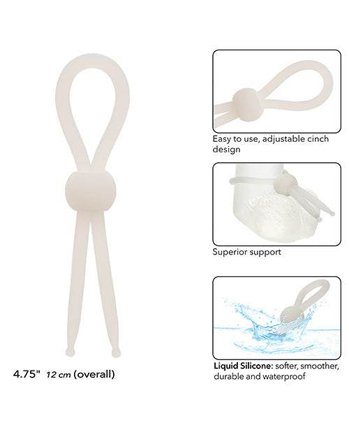 Alpha Anneau de Pénis Lasso en Silicone Liquide - Naturel
