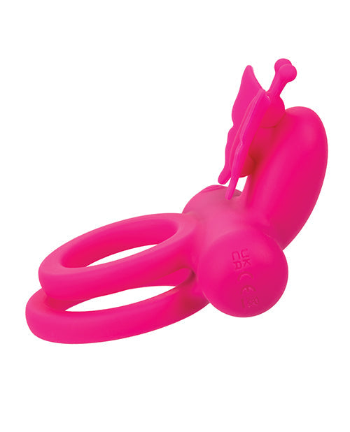 Anneau double papillon rechargeable en silicone