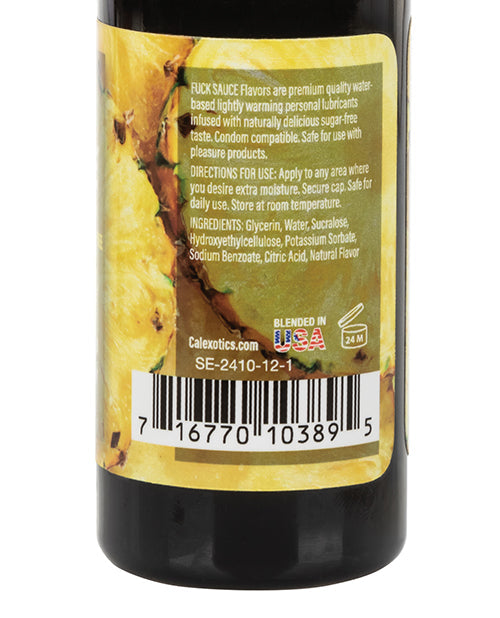 Lubrifiant personnel à base d'eau Fuck Sauce - 2 oz Ananas