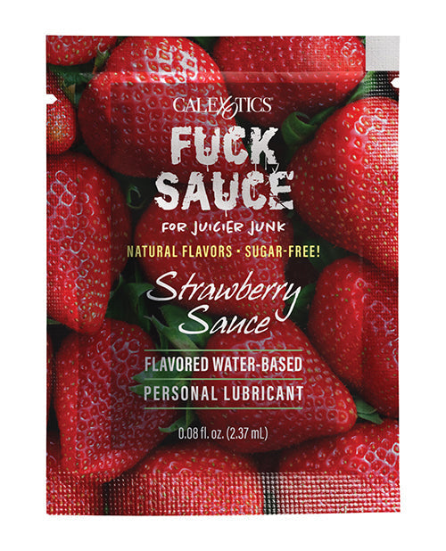 Sachet de lubrifiant personnel à base d'eau aromatisé à la "Fuck Sauce" - Fraise 2,2 g