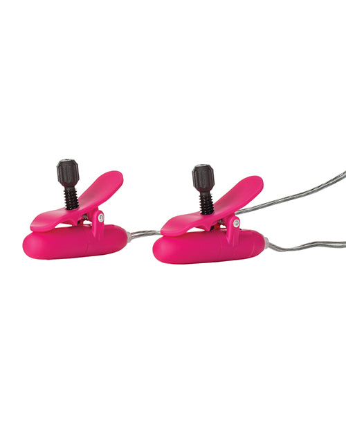 Juguete vibrador y calentador para pezones - Rosa