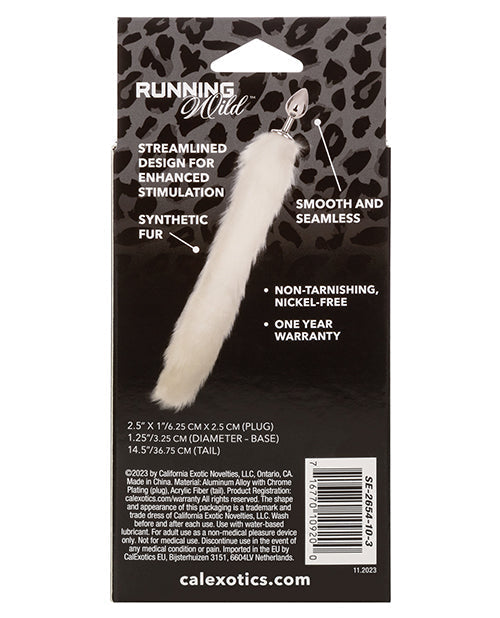 Sonde anale métallique « Running Wild White Tail »