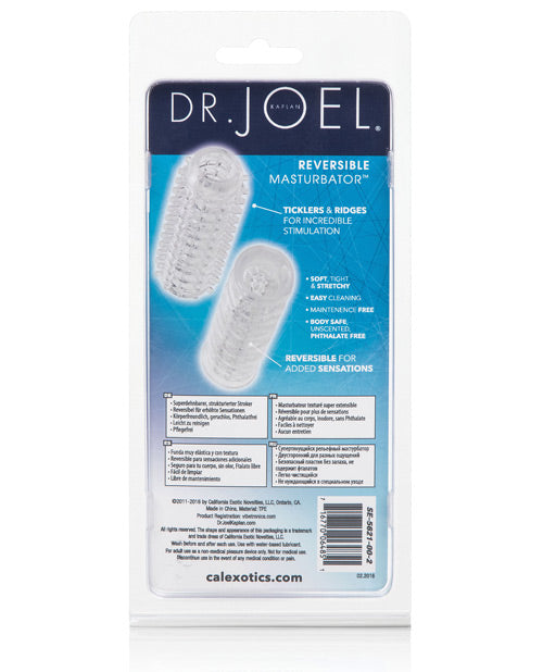 Masturbador reversible Dr. Joel Kaplan - Transparente