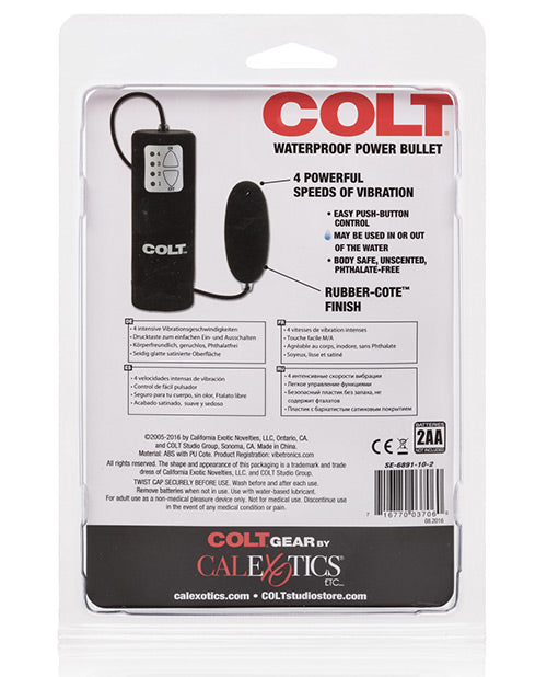 COLT Power Bullet étanche - Noir