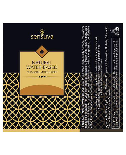 Humectante personal natural a base de agua Sensuva - Fresa 4.23 oz