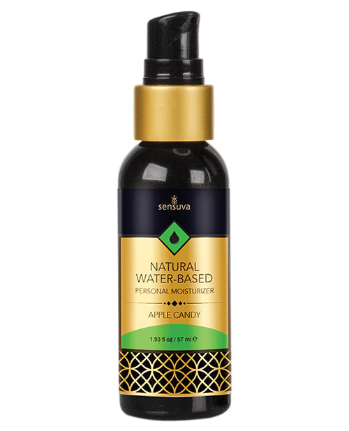 Sensuva Lubricante personal natural a base de agua - 1.93 oz Manzana Acaramelada