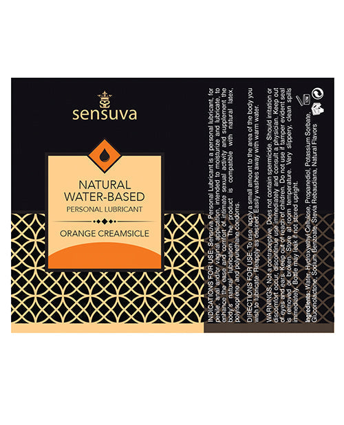Sensuva Humectante Personal Natural a Base de Agua - 1.93 oz Crema de Naranja