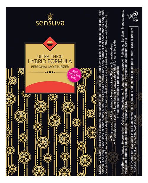 Sensuva Ultra Thick Hidratante Personal Híbrido - 1.7 oz Fresa