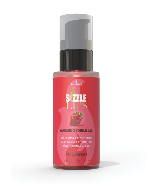 Sizzle Lips Gel Calentador - 2 oz Fresa