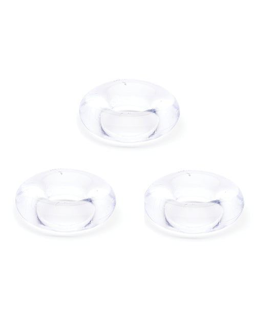 Sport Fucker Lot de 3 anneaux péniens pour gros pénis - Transparent