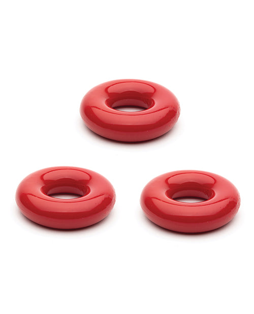 Sport Fucker Anneau pénien dodu Lot de 3 - Rouge