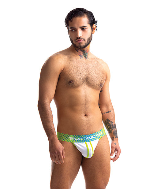Maillot de sport (Fucker) Jock - XXL Vert/Blanc