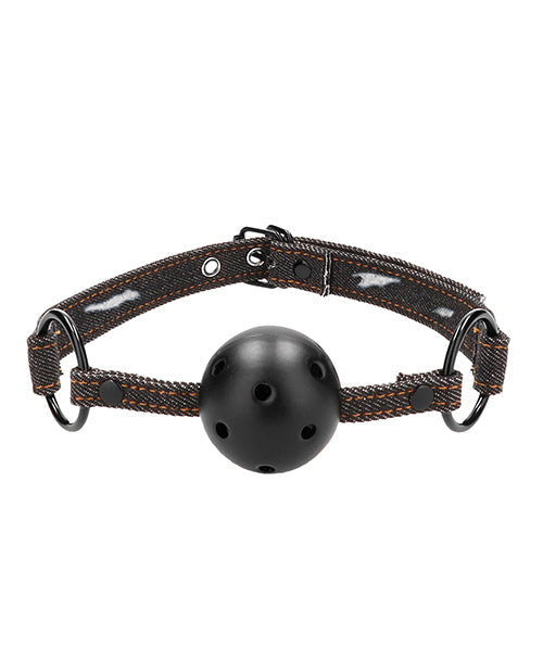 Bozales Ouch Transpirables con Correas de Mezclilla - Negro