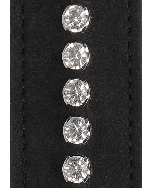 Antifaz con tachuelas de diamantes Shots Ouch - Negro