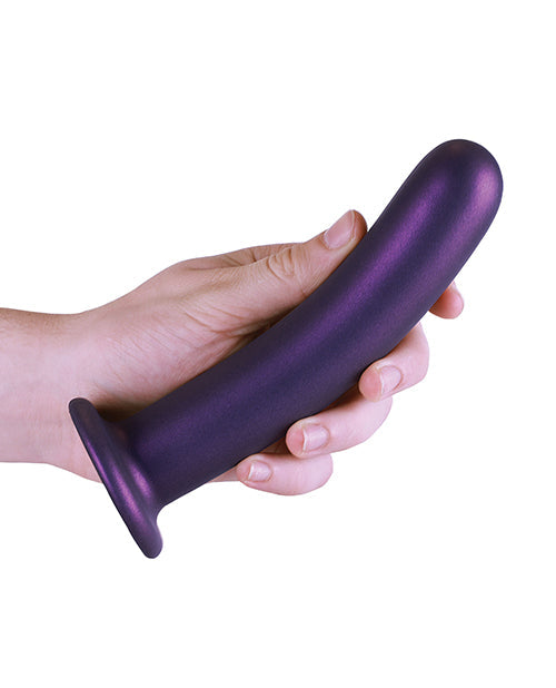 Shots Ouch 7" Gros Godemichet | Godemichet Réaliste Lisse Point G | Godemichet Ventouse Violet Métallique