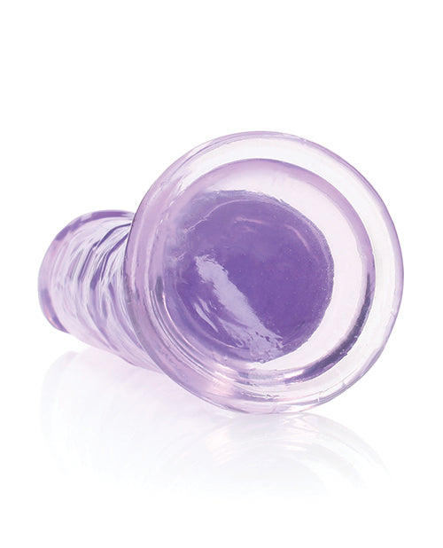 Dildo realista RealRock de Shots | Dildo grande de 20 cm transparente | Dildo morado recto con ventosa