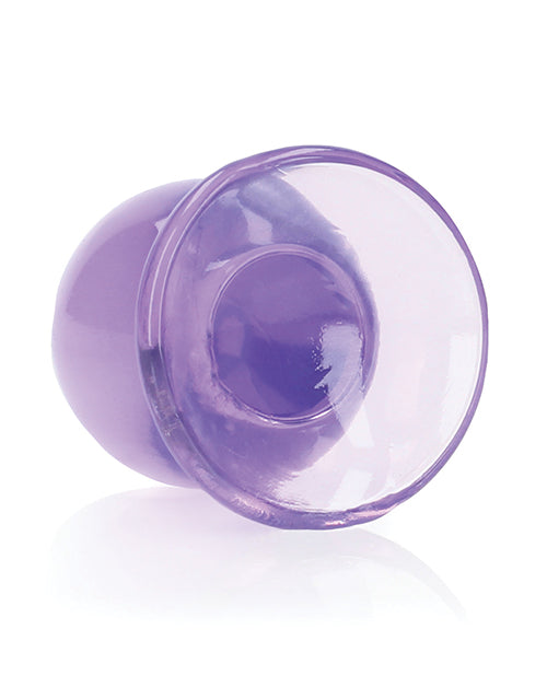 Tapón Anal RealRock Crystal Clear de 3,5" - Morado