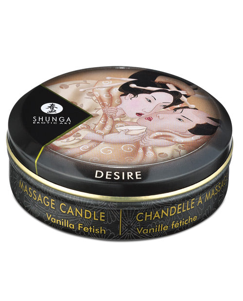 Bougie de Massage Shunga Desire Minibougielight - 1 oz Vanille