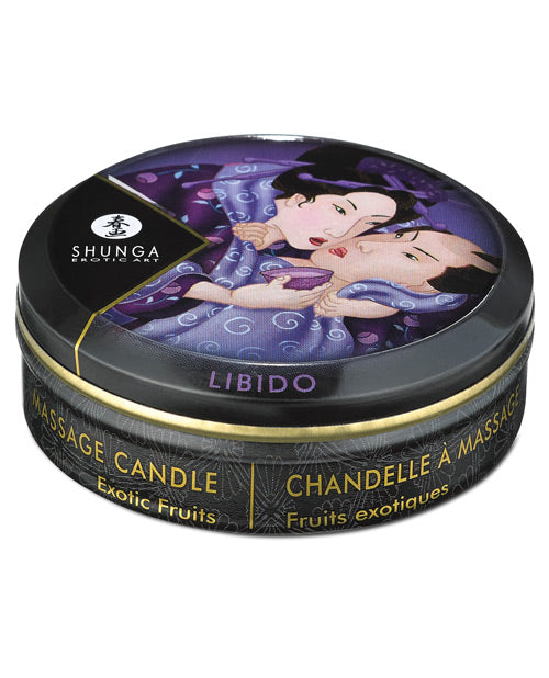 Bougie de massage Shunga Libido Mini Candlelight - 1 oz Fruits exotiques