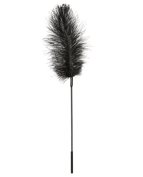 Sportsheets Cosquillero Corporal Pluma de Avestruz - Negro