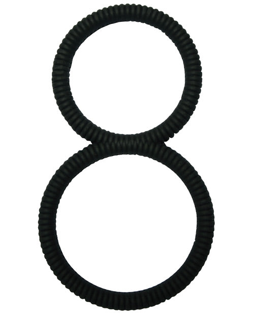 Anillo para el pene MALESATION en forma de ocho - Negro