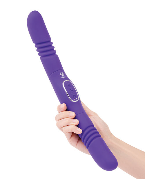 Juntos Doble Deleite Vibrador Doble Extremo Vibratorio y Penetrante - Morado