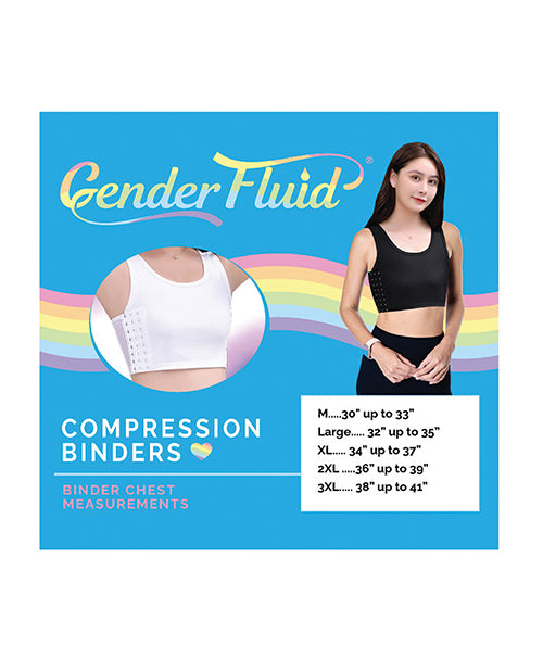 Gender Fluid Chest Compression Binder - XXL White