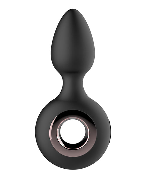 Vibrador anal tipo "Tremor Ring Plug" de género fluido - Negro