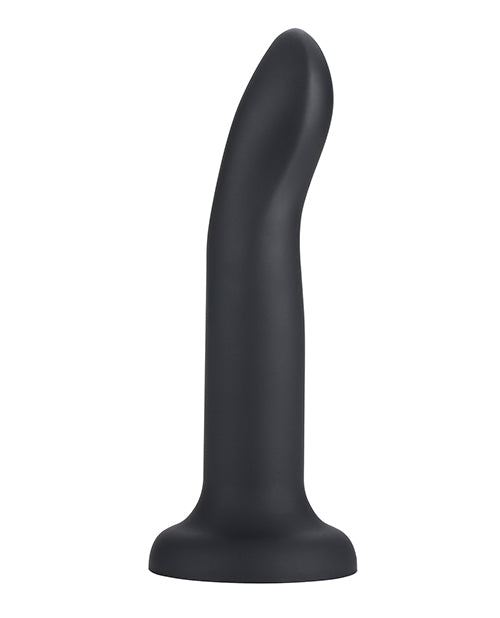 Arnés de dildo Enthrall de 6.5" fluido en cuanto al género - Negro