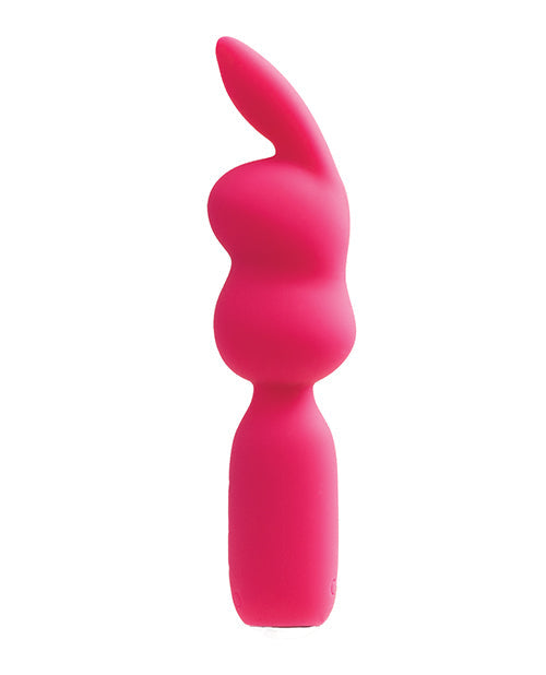 Vibrador de conejo VeDO Hopper | Minivibrador recargable con forma de conejo | Rosa con 10 funciones | El mejor vibrador para mujeres